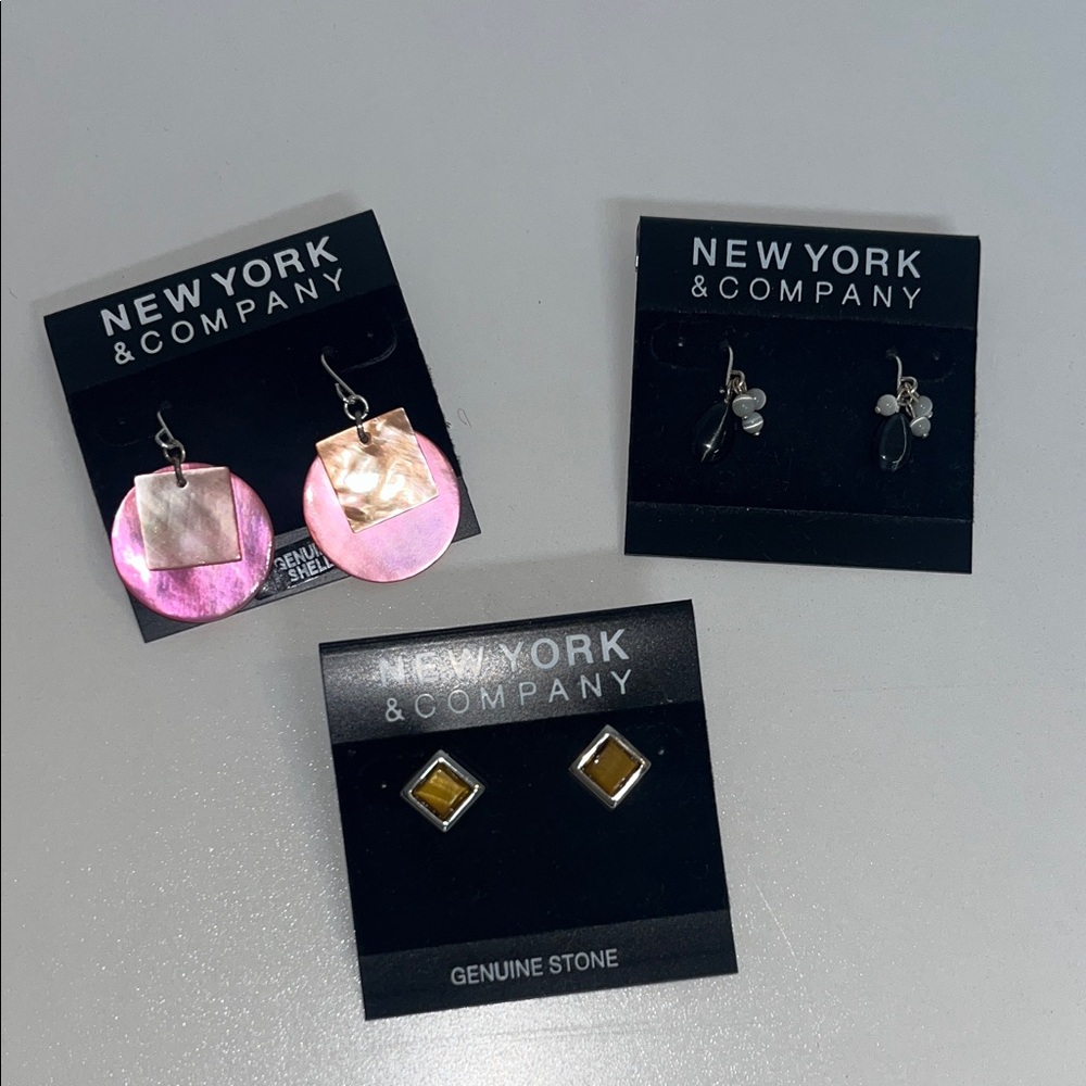 Lot of 3 New York & Company Earring Sets #boho #contemporary #fashion